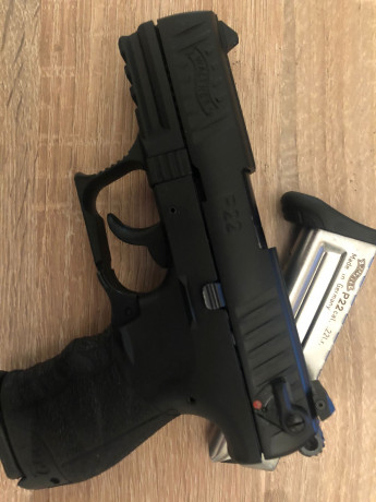 Hola, vendo Walther P22Q
La pistola esta prácticamente nueva, no llega a los 150 tiros.
La vendo con su 02