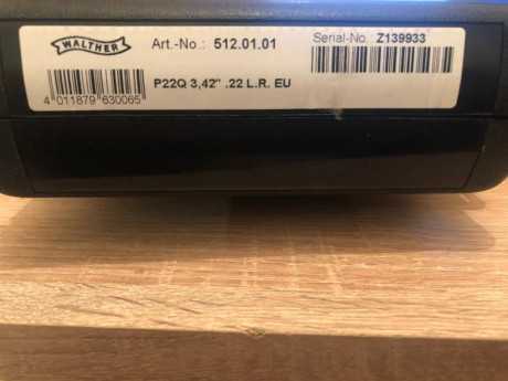 Hola, vendo Walther P22Q
La pistola esta prácticamente nueva, no llega a los 150 tiros.
La vendo con su 01