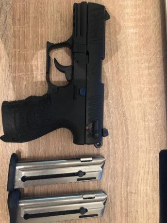 Hola, vendo Walther P22Q
La pistola esta prácticamente nueva, no llega a los 150 tiros.
La vendo con su 00