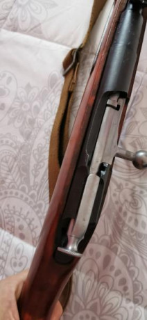 Rifle Ruso 7,62x54R con bayoneta aceitera i bolsa portabalas epoca, modelo 1942r, disparado pocas veces, 00
