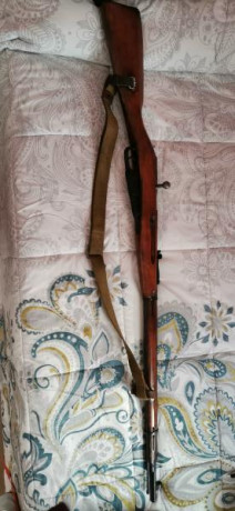 Rifle Ruso 7,62x54R con bayoneta aceitera i bolsa portabalas epoca, modelo 1942r, disparado pocas veces, 10