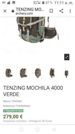 En venta, mochila Tenzing 4000.Practicamente nueva,usada únicamente un fin de semana.Limpia y sin desperfectos.
La 10