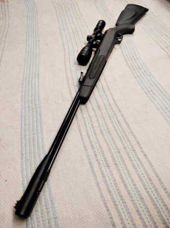 Hola buenas, vendo esta estupenda carabina Gamo CFX calibre 5,5 de cañón fijo en un estado casi impoluto. 10