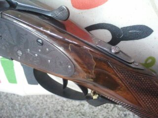 Vendo escopeta paralela Zabala Hermanos calibre 12/70 con cañones de 70 y chokes , 2 y 1, solista cóncava, 12
