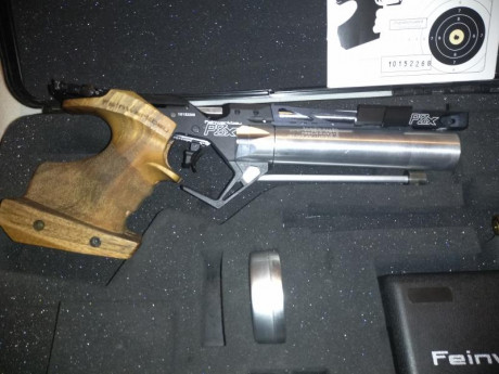 Vendida. Gracias.


Hola a todos.

Vendo pistola PCP FEINWERKBAU P8X, para tiro olímpico. Tiene 3 años, 01