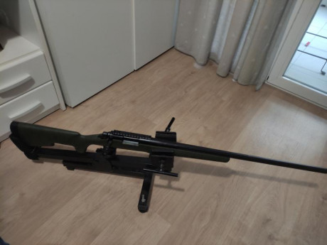 Buenas, cambio rifle Remintong XCR longe Range, un rifle valorado nuevo en 2200 euros, lo cambio por algo 00
