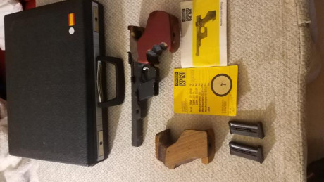 Pongo a la venta para hacer hueco Walther Gsp 22lr modelo sobradamente conocido . Con dos cachas, dos 00