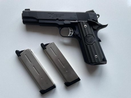 Vendo Pistola Nighthawk Custom Talon de Airsoft Full equip por 500 euros con base como no de Tokio Marui. 11
