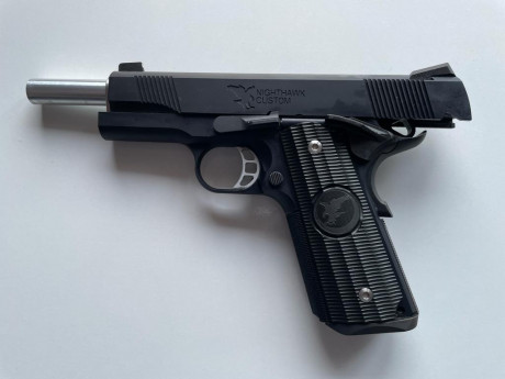 Vendo Pistola Nighthawk Custom Talon de Airsoft Full equip por 500 euros con base como no de Tokio Marui. 10