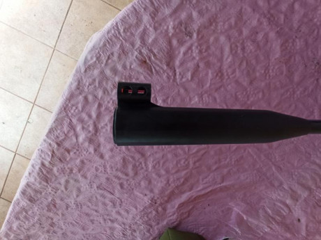 Hola, vendo cañon corto de norica black eagle en calibre 4.5, mide 354 mm de largo el cañon e incorpora 12