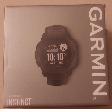 Reloj marca Garmin,modelo instinct,color grafito.Sin estrenar,210 euros,entrega en mano para verificacion.Pamplona. 01