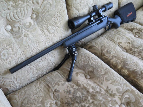 Se vende rifle táctico REMINGTON POLICE LTR  (ZURDO), precio 1400 euros. Cañón pesado y acanalado 51 cm. 00