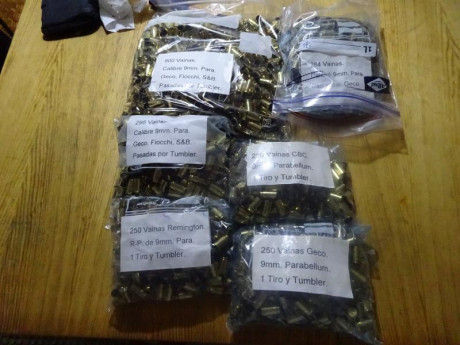 Muy buenas.

Vendo 2130 vainas variadas del 9 para con 1 tiro y Tumbler en bolsas zip.

Se distribuyen 02