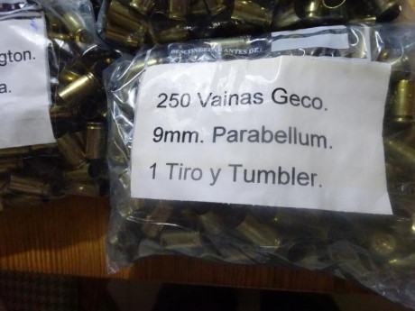 Muy buenas.

Vendo 2130 vainas variadas del 9 para con 1 tiro y Tumbler en bolsas zip.

Se distribuyen 01