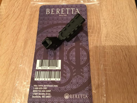 En venta rail Picatinny para Beretta 92 original, sin estrenar, pedido a Beretta hace dos meses, concretamente 00