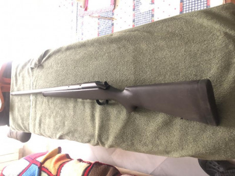 Hola.

  Vendo rifle blaser r93 sintético con cañón en fibra de carbono christensen calibre 300 weatherby 02