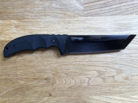 Cuchillo con hoja de 5 pulgadas, con funda (Secure-Ex) y caja original. Totalmente nuevo, SIN ESTRENAR, 00