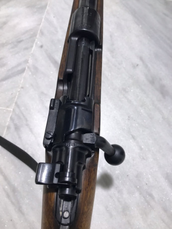 Fusil K98 del año 1.937, cuando estos rifles se hacían de manera tranquila y perfeccionista. Esta muy 02