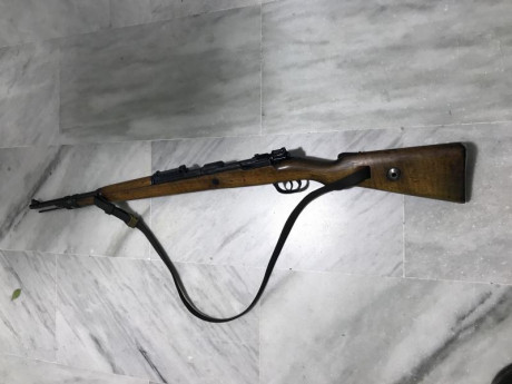 Fusil K98 del año 1.937, cuando estos rifles se hacían de manera tranquila y perfeccionista. Esta muy 01