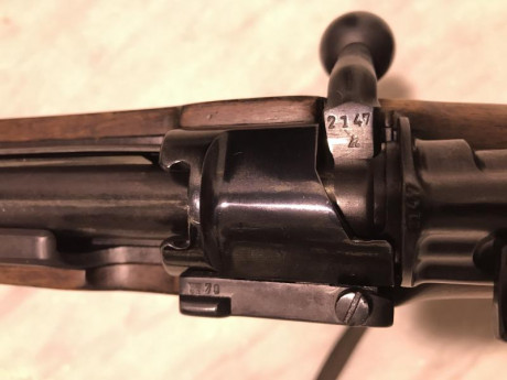 Fusil K98 del año 1.937, cuando estos rifles se hacían de manera tranquila y perfeccionista. Esta muy 00