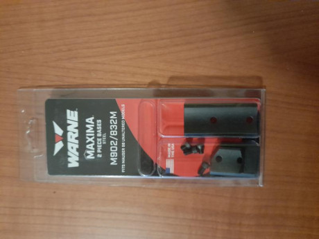 Bases Warne Máxima para fusiles militares Mauser 98 no modificados, nuevas sin estrenar.
 Vendidas  00