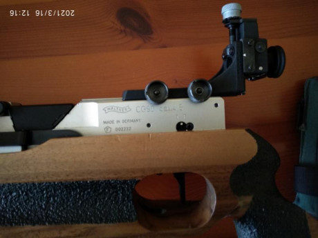 Se vende carabina Walther modelo CG 90 de calibre 4.5 está en Collado Villalba su precio 550 € más portes 12