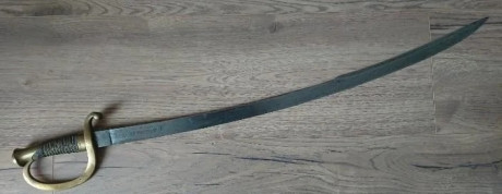 Vendo un Sable español para artillero a caballo, modelo 1862. Se trata de un modelo escaso, y más en su 00