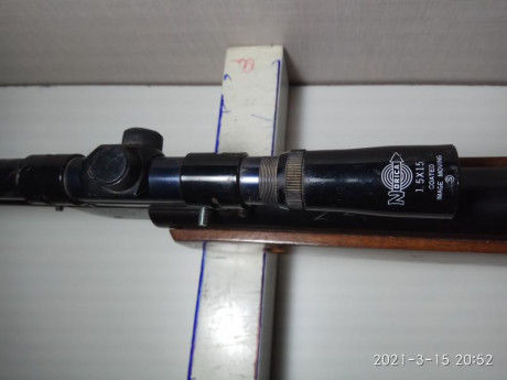 Hola, tengo una Norica mod. 90 que lleva la mira colocada donde va el alza y el caso es que la mira está 01