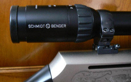Rifle: BROWNING EVOLVE, 9,3 X 62  DE POLIMERO
Calibre: 9,3 X 62


Óptica: Schmidt & Bender modelo 02