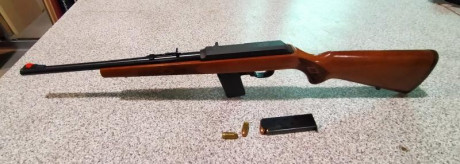 Hola a todos.

Como dice el asunto, vendo rifle MARLIN CAMP en calibre .45 ACP; tal y como aparece en 00