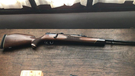 Vendo Mauser 66 de lujo con incrustaciones de Oro, dos visores con monturas Shuller, uno un zeiss y otro 41