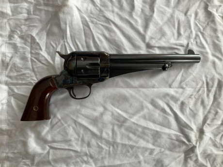 Saludos compañeros.
Pongo a la venta un revólver Remington Outlaw en 45 LC, está muy bien cuidado y con 02
