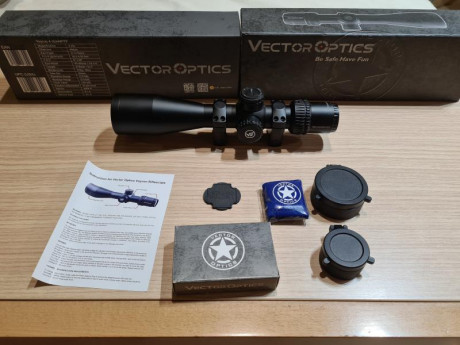 Vendo visor Vector Optics Veyron 4x16-44 ffp. Usado solo un mes en una pcp. Esta como nuevo. Un gran visor 02