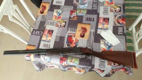 Escopeta superpuesta B25 FN Browning, la version de caza con banda estrecha y culata inglesa, hecha en 02