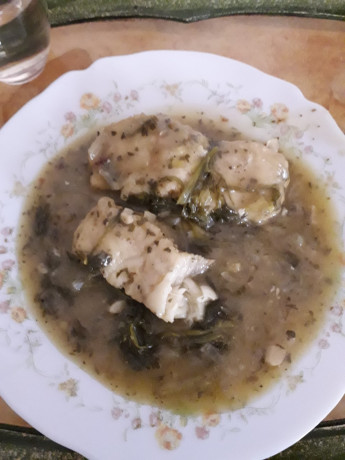 Hoy para comer acelgas hervidas y chuletón de vaca gallega vieja con seis semanas de maduración en cámara 60