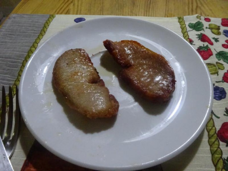Hoy para comer acelgas hervidas y chuletón de vaca gallega vieja con seis semanas de maduración en cámara 111