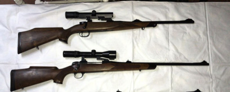 Vendo: 
-Rifle Heym sr20, calibre 9,3x62 con visor zeiss diavari 1,25-4x24
- Rifle BSA calibre 300wm con 00