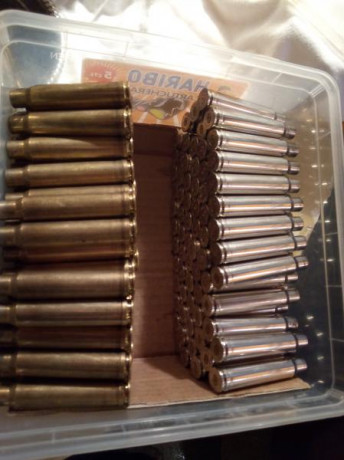 Vendo vainas del calibre 338 wm
76 unidades norma 01