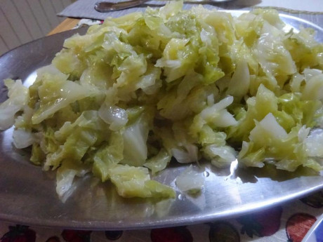 Hoy para comer acelgas hervidas y chuletón de vaca gallega vieja con seis semanas de maduración en cámara 91