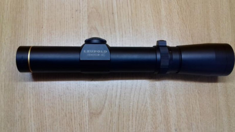 Vendo visor de batida marca Leupold, modelo European de 1,25-4X20.
Características:
- Tubo central de 00