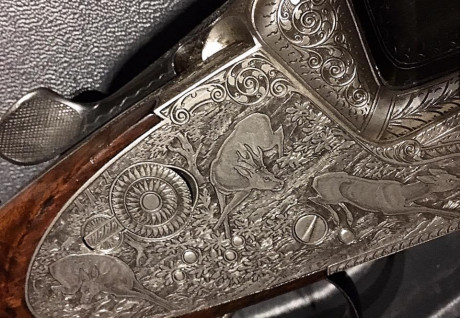 Vendo esta autentica joya ya que se hizo por encargo y es única.
Express superpuesto Franz Sodia 7x65R,pletinas 02