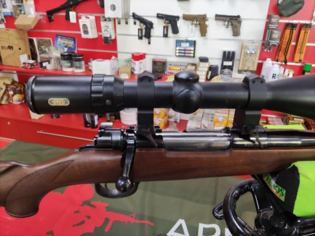 Rifle cerrojo usado KETT calibre 30-06, se entrega con funda, correa y visor Tasco Titan 3-12x52.
Rifle 00