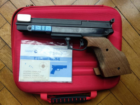 Un amigo me pide que le publique esta venta.
Vendo Gamo Compact 4.5 para competicion.
Estado impecable. 11