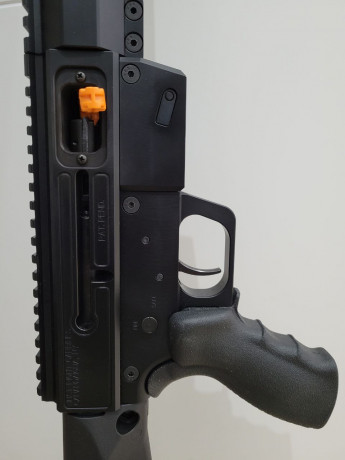 Vendo Ar del 9, usa cargadores de Glock,  gatillo Timney, freno de boca,  dos culatas una fija y una retráctil, 02
