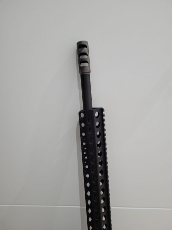 Vendo Ar del 9, usa cargadores de Glock,  gatillo Timney, freno de boca,  dos culatas una fija y una retráctil, 01