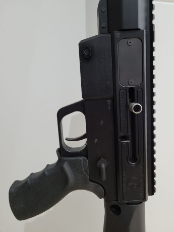 Vendo Ar del 9, usa cargadores de Glock,  gatillo Timney, freno de boca,  dos culatas una fija y una retráctil, 00
