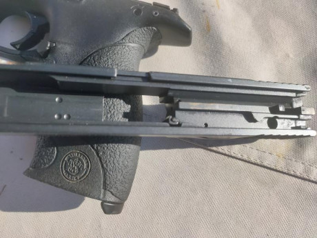 VENDO PISTOLA SW MP 9, 3 CARGADORES, MUELLE/VARILLA DE COMPÈTICION, SE PUEDE PROBAR, LA CAMBIO , POR DEJAR 02
