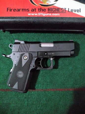 RESERVADA  pistola STI Total Eclipse. 45 ACP
Arma compacta y con excelente precisión, legalizada en licencia 01