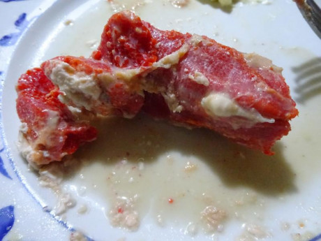 Hoy para comer acelgas hervidas y chuletón de vaca gallega vieja con seis semanas de maduración en cámara 32