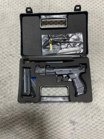 Buenas compañeros.
Un amigo pone a la venta está walther del CAL.22. LR
La misma incluye dos cañones, 01